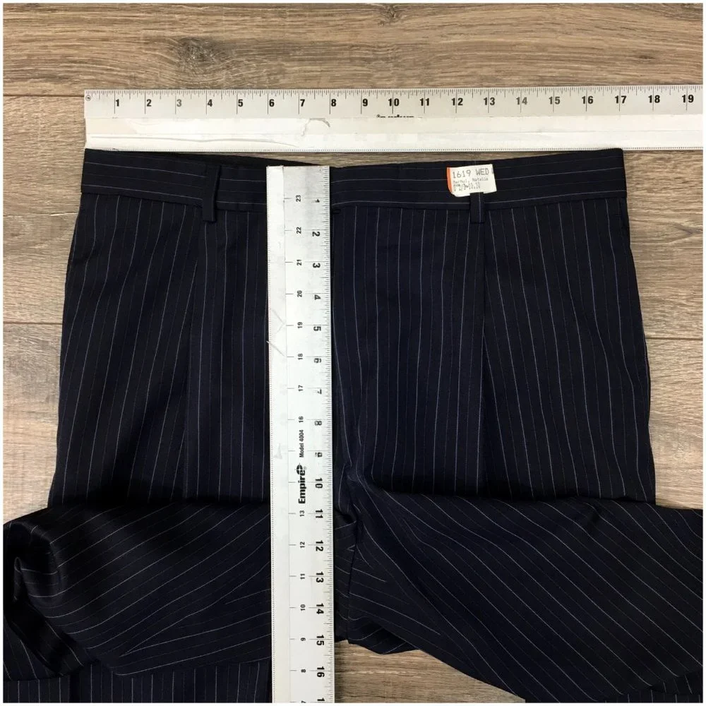 Lubiam 1911 Mens Two Piece‎ Suit Size 42L Jacket Blazer Pants Wool Casual Blue